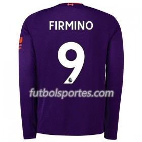 Camisetas Liverpool Firmino 9 Segunda Equipacion 2018/2019 Manga Larga